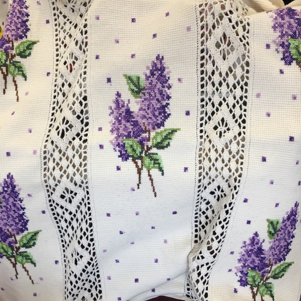 Lilac crochet Afghan